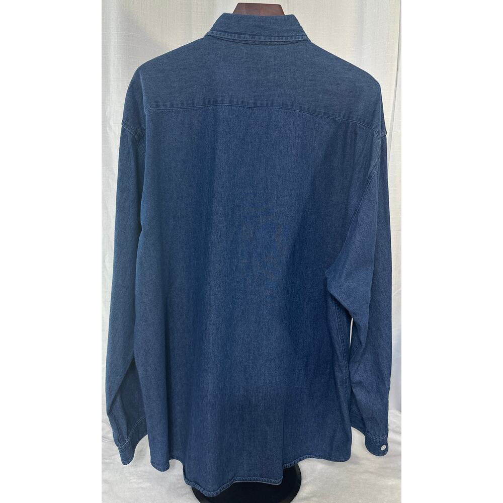 BAXTER Vintage Men's Heavy Denim Button Shirt Size XL - Picture 3 of 6